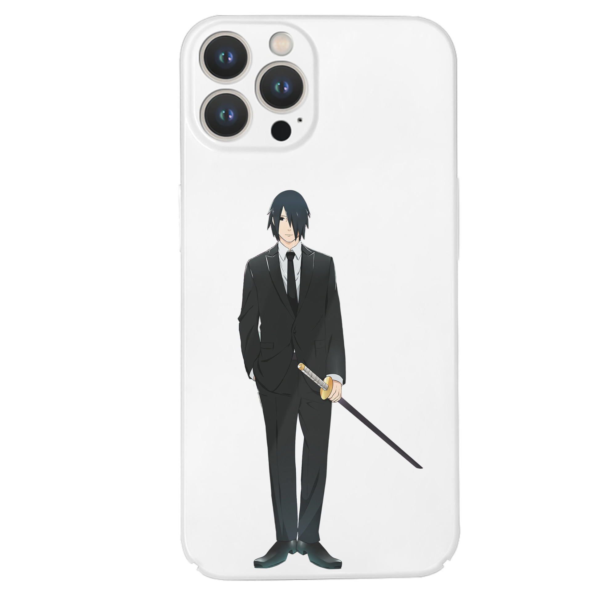 （画像用） NARUTO -ナルト- うちは サスケ Uchiha Sasuke 【iPhone 14シリーズ対応】ハードケース